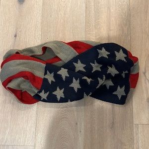 American flag chunky infinity scarf USA